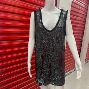 Zara Dark Green Sequin Dress